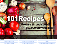 Tablet Screenshot of 101recipes.info